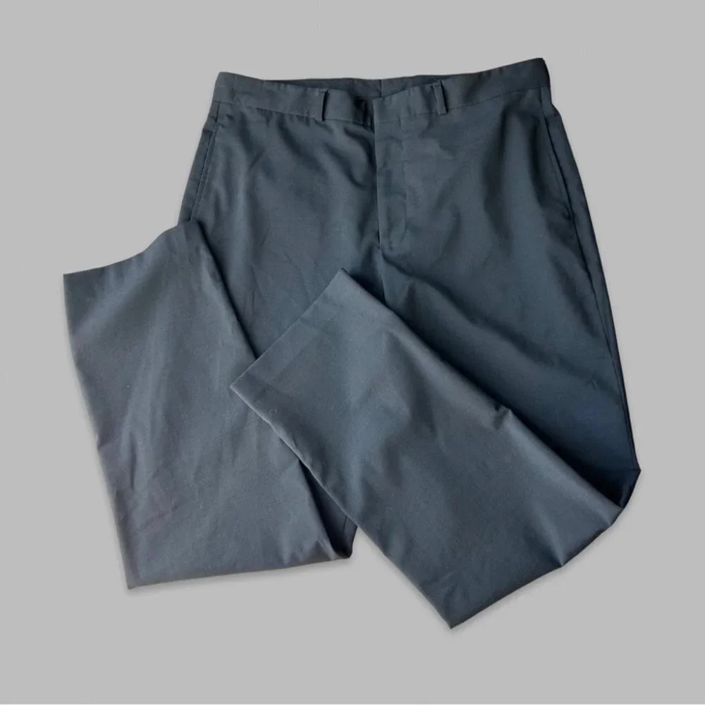 Club Monaco Wool Blend Straight Leg Trouser Smart Pants Made in Canada